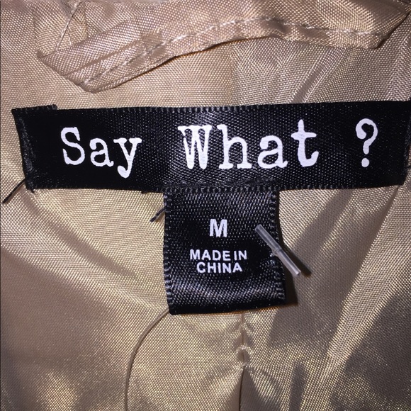 “Say What “Junior Faux Fur Vest - Picture 7 of 8